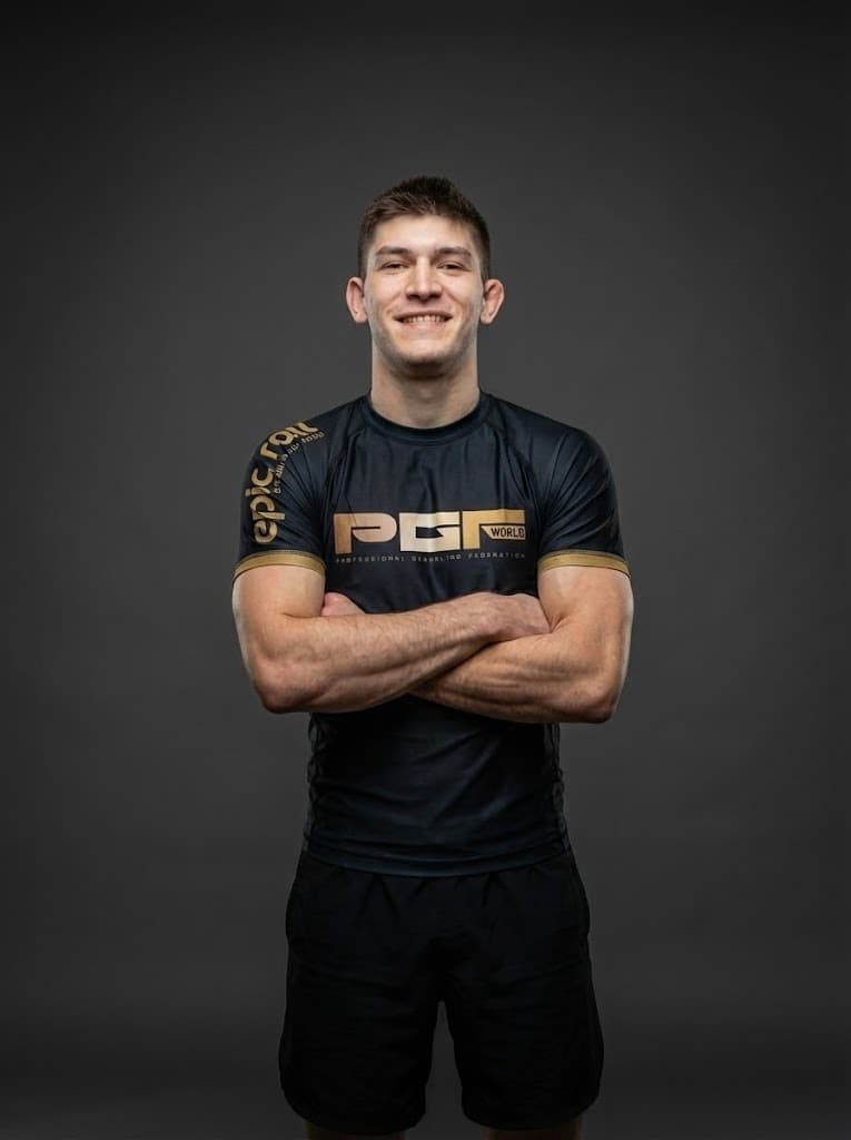 Travis Haven celebrating his victory at the Chewjitsu Open Qualifier in Gatlinburg.