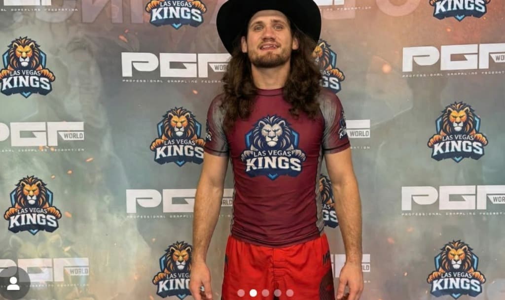 Austin Oranday celebrating his victory at the Dallas Qualifier.