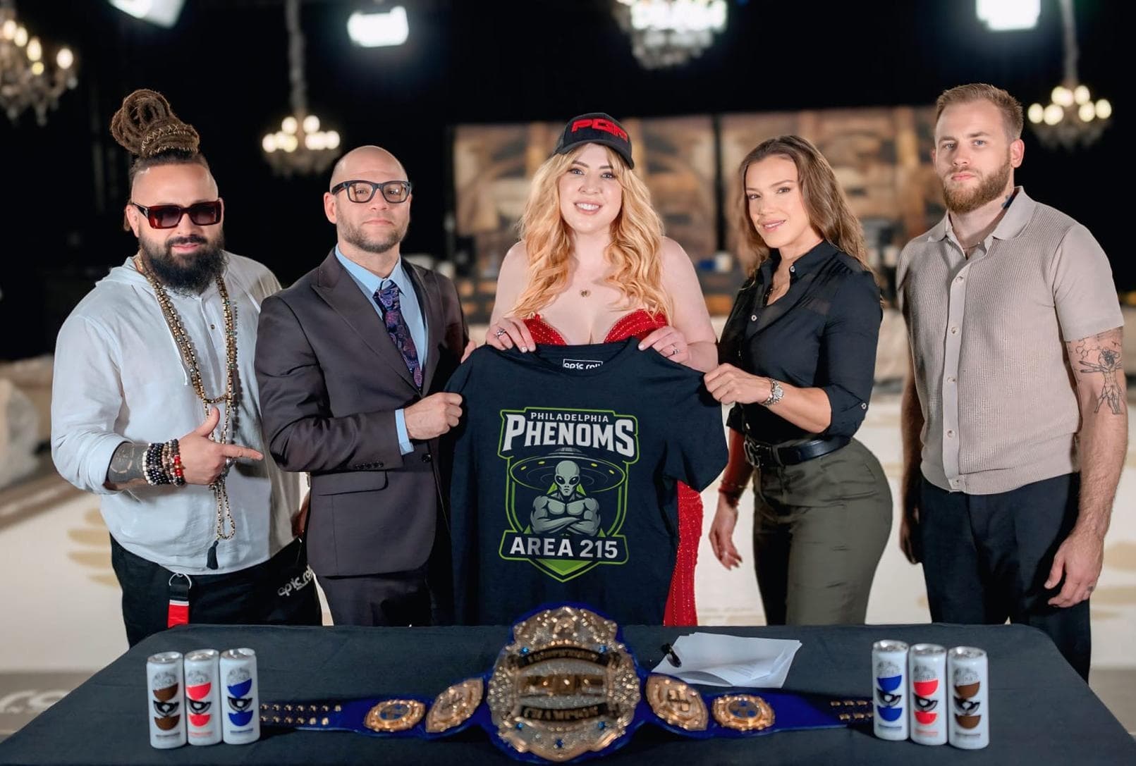 Philadelphia Phenoms ownership group during the franchise announcement.