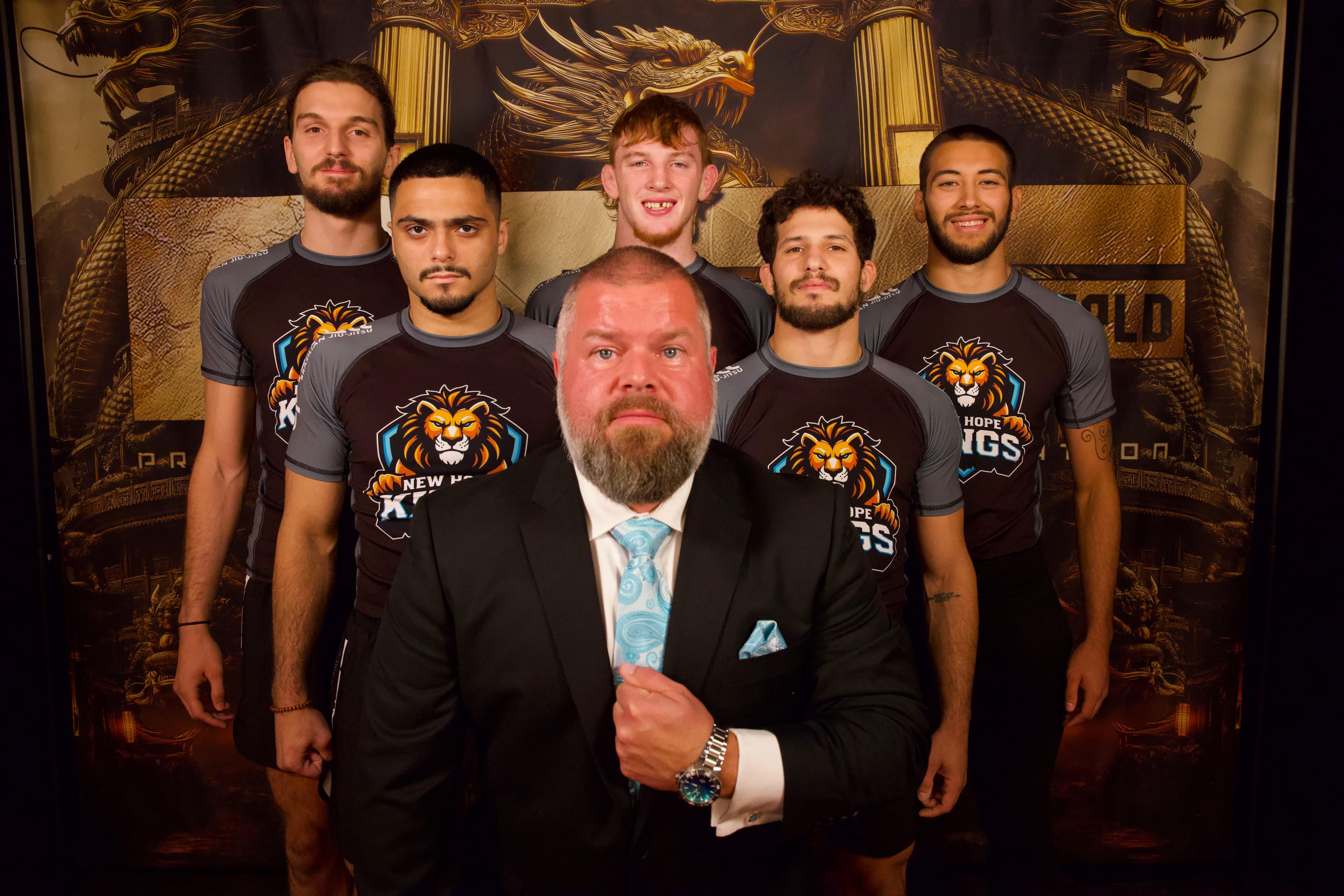 Las Vegas Kings franchise ownership group celebrating with Kevin Lucas.