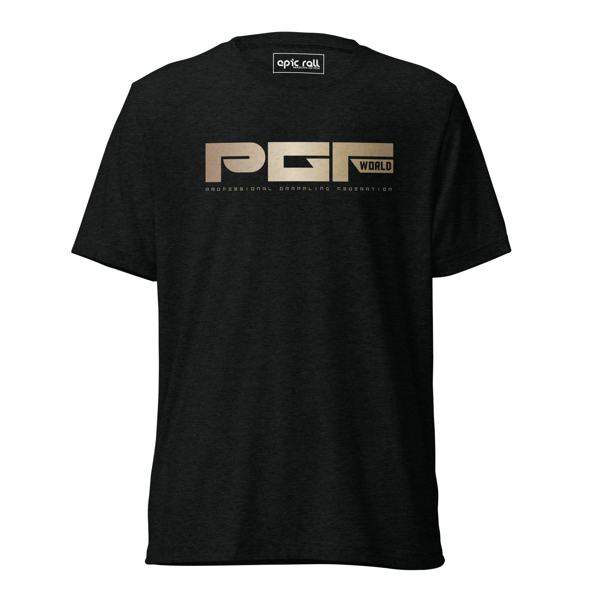 Black tee with a large PGF logo